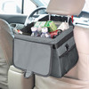 Vinsani Car Rubbish Bin with Lid Cover Waterproof Leakproof Interior Foldable Adjustable Straps Car Seat Boot Storage Bag Trash Holder Waste Organiser Car Accessories