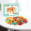 SOKA Magnetic Wooden Numbers (60 pcs) Early Developmental Toy Learning Fridge Magnet Activities ABC Educational Montessori Children Toddler Games for Kids Girls Boys 3 year old +
