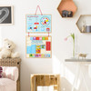SOKA My Family Calendar Magnetic Wooden Weather Board Wall Mount - Educational Toy Teach Your Child Time Date Week Month Year Weather Holiday Seasons Gift for Kids Girls Boys 3 year old +