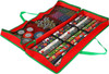 Vinsani® Christmas Xmas Decoration Gift Wrap Fabric Storage Bag Large Waterproof Accesories Décor Organiser (83 x 35 x 14 cm) for Wrapping Paper Rolls, Tags & Bows 