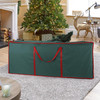Vinsani® 7ft/9ft Christmas Xmas Tree Decoration Lights Presents Gift Zip Up Jumbo Sack Fabric Storage Bag Large Waterproof Décor Accesories Organiser (48 x 38 x 125 cm)