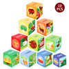 SOKA 10pcs Farm Animals Stacking Cubes Balancing Building Farm Animal Boxes Educational Developmental Montessori Learning Blocks Toy Set Gift for Kids Toddlers Children Boy Girl Ages 12 month old +