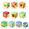 SOKA 10pcs Farm Animals Stacking Cubes Balancing Building Farm Animal Boxes Educational Developmental Montessori Learning Blocks Toy Set Gift for Kids Toddlers Children Boy Girl Ages 12 month old +