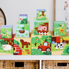 SOKA 10pcs Farm Animals Stacking Cubes Balancing Building Farm Animal Boxes Educational Developmental Montessori Learning Blocks Toy Set Gift for Kids Toddlers Children Boy Girl Ages 12 month old +