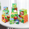 SOKA 10pcs Farm Animals Stacking Cubes Balancing Building Farm Animal Boxes Educational Developmental Montessori Learning Blocks Toy Set Gift for Kids Toddlers Children Boy Girl Ages 12 month old +