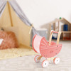 SOKA Doll World Pram Push Along Toy Baby Toddler First Step Activity Walker Push & Pull Walking Wagon Princess Pretend Play Pushchair Gift for Kids Children Girls Ages 3 year old +