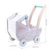 SOKA Dolls Pram Push & Pull Walking Wagon Toy Pretend Play Pushchair Baby Toddler First Step Activity Walker Princess Gift for Kids Children Girls Ages 3 year old +