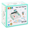 SOKA Wooden New Cash Register Classic Cashier Role Play Supermarket Shopping Checkout Money Till Toy Educational Learning Pretend Playset Perfect Gift for Kids Children Girls Boys 3 year old +