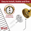 Vinsani Toilet Roll Holder Dispenser Wall Mounted Stainless Steel Minimalist Modern Style Rust Resistant Rotate Proof Toilet Paper Holder for Bathroom & Kitchen