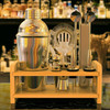 Vinsani 15 Pieces Cocktail Shaker Set Premium Stainless Bartender Mixing Accessories Kit Professional Bartending and Home Bar Tools Alcohol Cocktails Drink Maker Gin Martini Vodka Tonic