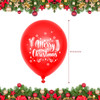 Vinsani Christmas Party Balloons Decoration Set 12 Inch Latex Red Green White Xmas Printed Balloons Christmas Decorations Holiday New Year Party Décor Supplies