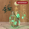 Vinsani Globe Fairy String Lights 26ft 60LED Battery Operated 7 Multicoloured Glow Waterproof Indoor Outdoor Xmas Christmas Tree Decoration Bulb Lighting for Bedroom Patio Garden Party Home Wedding