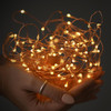 Vinsani 2PK Fairy String Lights 39ft 120LED Battery Operated Warm White Glow Decorative Copper Wire Lights Waterproof Indoor Outdoor Christmas Décor Garland Lighting for Bedroom Patio Party Wedding