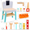 SOKA My First Workbench Wooden Carpenter Workstation DIY Tools Play Set Wood Craft Construction Builder Workshop Kit Pretend Play Preschool Learning Toy Gift for Kids Children Boys Ages 3 year old +