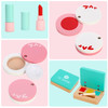 SOKA Wooden Dressing Table Top Vanity Mirror Pretend Play Toy Set Beauty Glam Cosmetic Make Up Accessories Kit Makeover Role Play Games for Kids Little Children Girls Ages 3 year old +