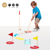 SOKA Wooden Golf Course Toy Set Indoor Outdoor Mini Golf Set Fun DIY Obstacles Holes Garden Beach Games Activities Playset Wood Club Equipment for Family Kids Children Girls Boys 3 year old +