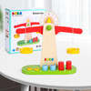 SOKA Wooden Balancing Toy Learning Basic Math Counting Teaching Game Weighing Scale Developmental Montessori Toy Set for Kids Toddlers Children Boy Girl Ages 3 year old +