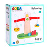 SOKA Wooden Balancing Toy Learning Basic Math Counting Teaching Game Weighing Scale Developmental Montessori Toy Set for Kids Toddlers Children Boy Girl Ages 3 year old +