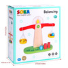 SOKA Wooden Balancing Toy Learning Basic Math Counting Teaching Game Weighing Scale Developmental Montessori Toy Set for Kids Toddlers Children Boy Girl Ages 3 year old +