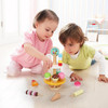 SOKA Wooden 21 Pieces Ice Cream Stand Popsicle Collection Pretend Role Play Set Game Colourful Variety Lolly Shop Food Stand Toy Set for Kids Children Girl Ages 3 year old +