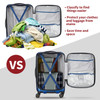 Vinsani 3 PC Packing Cubes Set Suitcase Travel Organiser Holiday Travelling Essentials Waterproof Breathable Multiuse Clothes Toiletries Bag Luggage Carry On Compression Storage Bags
