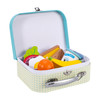 SOKA Wooden Lunchbox Sandwich Set Traditional Lunch Box with Play Food Sandwich Banana Yogurt Pretend Role Play Game Educational Development Perfect Gift for Kids Children Girls Boys 3 years old +