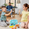 SOKA Wooden Lunchbox Sandwich Set Traditional Lunch Box with Play Food Sandwich Banana Yogurt Pretend Role Play Game Educational Development Perfect Gift for Kids Children Girls Boys 3 years old +