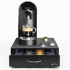 Vinsani 40 Coffee Pod Storage with Sliding Drawer for Nespresso Vertuo Vertuoline Pods Capsules Durable Space Saving Stackable Pods Holder Tray Organiser Box Anti-Vibration Design