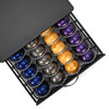 Vinsani 40 Coffee Pod Storage with Sliding Drawer for Nespresso Vertuo Vertuoline Pods Capsules Durable Space Saving Stackable Pods Holder Tray Organiser Box Anti-Vibration Design