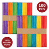 Vinsani 100/300/500pcs Coloured Wooden Lolly Sticks – Smooth Craft Popsicle Kids Lollipop Sticks - Perfect For Desserts (Ice Creams, Cakesicles, Lollypops), Kids DIY Art Project and Crafts – 11.2 X 1CM