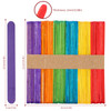 Vinsani 100/300/500pcs Coloured Wooden Lolly Sticks – Smooth Craft Popsicle Kids Lollipop Sticks - Perfect For Desserts (Ice Creams, Cakesicles, Lollypops), Kids DIY Art Project and Crafts – 11.2 X 1CM