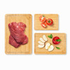 Vinsani Bamboo Chopping Board Set of 3 Wooden Kitchen Cutting Board Serving Platter 100% Natural Organic Bamboo Eco-Friendly Hypoallergenic Various Sizes Perfect for Cutting Meat Cheese & Fruit