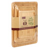 Vinsani Bamboo Chopping Board Set of 3 Wooden Kitchen Cutting Board Serving Platter 100% Natural Organic Bamboo Eco-Friendly Hypoallergenic Various Sizes Perfect for Cutting Meat Cheese & Fruit