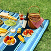 Vinsani 220 x 200cm Folding Picnic Blanket Waterproof & Sandproof Backing - Ideal for Camping & Outdoor Picnic - Rug Mat with Carry Handle