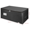 Vinsani Storage Bags Organiser 50L/105L Capacity Double Zipper Card Markings Strong Handles Moisture-Proof Underbed Storage Moving Bag For Clothes Toys Beddings Comforter