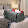Vinsani Storage Bags Organiser 50L/105L Capacity Double Zipper Card Markings Strong Handles Moisture-Proof Underbed Storage Moving Bag For Clothes Toys Beddings Comforter