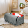 Vinsani Storage Bags Organiser 50L/105L Capacity Double Zipper Card Markings Strong Handles Moisture-Proof Underbed Storage Moving Bag For Clothes Toys Beddings Comforter