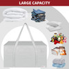 Vinsani Moving Bags Huge Capacity 50kg 24 Gallon Strong Handles Open Top Heavy Duty Organisers Space Saving Containers Waterproof Dustproof for House Moving Clothes Beddings Underbed Storage
