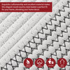Vinsani Laundry Basket Natural Cotton Hand-Woven Rope Hamper Two Tone Scandinavian Home Décor Minimalist Aesthetic Storage For Clothes Baby Toys Nursery Bathroom and Bedroom Use