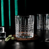 Vinsani Set of 6 Regal Whisky Tumblers 300ml Glasses Classic Cut Transparent Vintage Whiskey Rum Cocktail Drinkware Glasses Bar Gift Set for Men Women