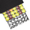 Vinsani 72 Capsules Coffee Pod Storage with 2 Sliding Drawers - Non Slip Surface Stackable Holder Organiser Box Coffee Capsules Tray Coffee Machine Stand for Dolce Gusto Coffee Pods