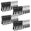 Vinsani Plastic Clothes Pegs 48 Piece Set Black and White – Aesthetic Design Strong Grip and Windproof Laundry Pegs Quality Non-Slip Clothes Pins for Home and Garden