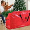 Vinsani® 7ft/9ft  Extra Large Christmas Tree Storage Bag Dual Zippered Storage Bag Reinforced Carry Handles Garland Storage Bags Containers Waterproof Durable Zip for Xmas Decorations