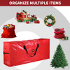 Vinsani® 7ft/9ft  Extra Large Christmas Tree Storage Bag Dual Zippered Storage Bag Reinforced Carry Handles Garland Storage Bags Containers Waterproof Durable Zip for Xmas Decorations