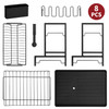 Vinsani Dish Drying Drainer Rack 2 Tier Space Saving Dish Rack Modern Kitchen Drying Rack with Cutlery Holder Auto Drainage System Dish Draining Rack for Kitchen Countertop