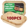 Vinsani Air Fryer Liners - Food Grade Parchment Paper Liners | 21.8 x 14cm (8.6 x 5.5in) Non-Stick Greaseproof Sheets for Kitchen Oven Pans Air Fryer Accessories Easy Cleanup
