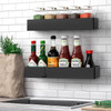 Vinsani 2 Pack Rustproof Shower Caddy Shelf – Quick-Dry & Drill-Free Bathroom Organiser with 4 Hooks | Large Wall Mounted Adhesive Storage Rack for Shampoo, Soap & Accessories