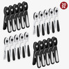 Vinsani Plastic Clothes Pegs 20 Piece Set Black and White – Aesthetic Design Strong Grip and Windproof Laundry Pegs Quality Non-Slip Clothes Pins for Home and GardenNI 20PK PLASTIC PEGS 1010509