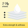 Lusheen Soft Quilted Toilet Rolls Bulk Buy - Super Quality 3 Ply Toilet Tissue Roll Provide Ultimate Comfort- Pack of 45 Rolls (1 x 45 Pack) White 3 Ply Toilet Rolls (1 Pack- 45 Rolls)