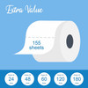 Lusheen Soft Quilted Toilet Rolls Bulk Buy - Super Quality 3 Ply Toilet Tissue Roll Provide Ultimate Comfort- Pack of 45 Rolls (1 x 45 Pack) White 3 Ply Toilet Rolls (1 Pack- 45 Rolls)